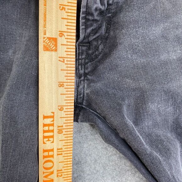 American Eagle Jeans 30x34 Black Slim Faded Distressed Destroyed Denim - Picture 6 of 12